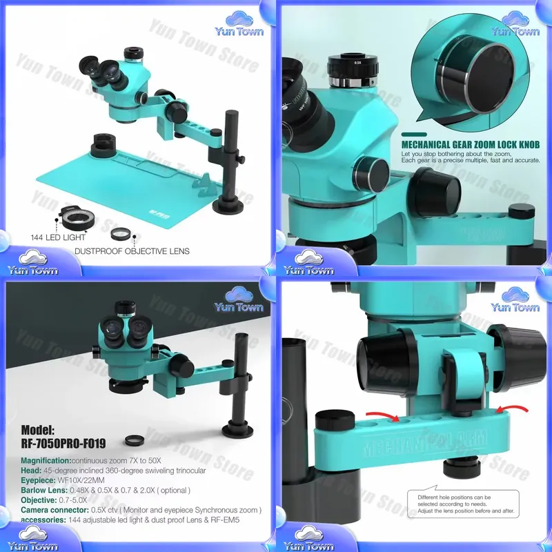 Digital Trinocular Microscope  - Electronics Repair Degree 评论和价格