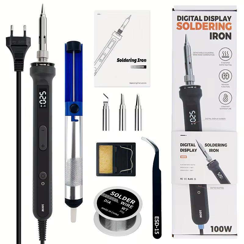 100W Digital Soldering Iron Ki - Electronics Repair Tools 评论和价格