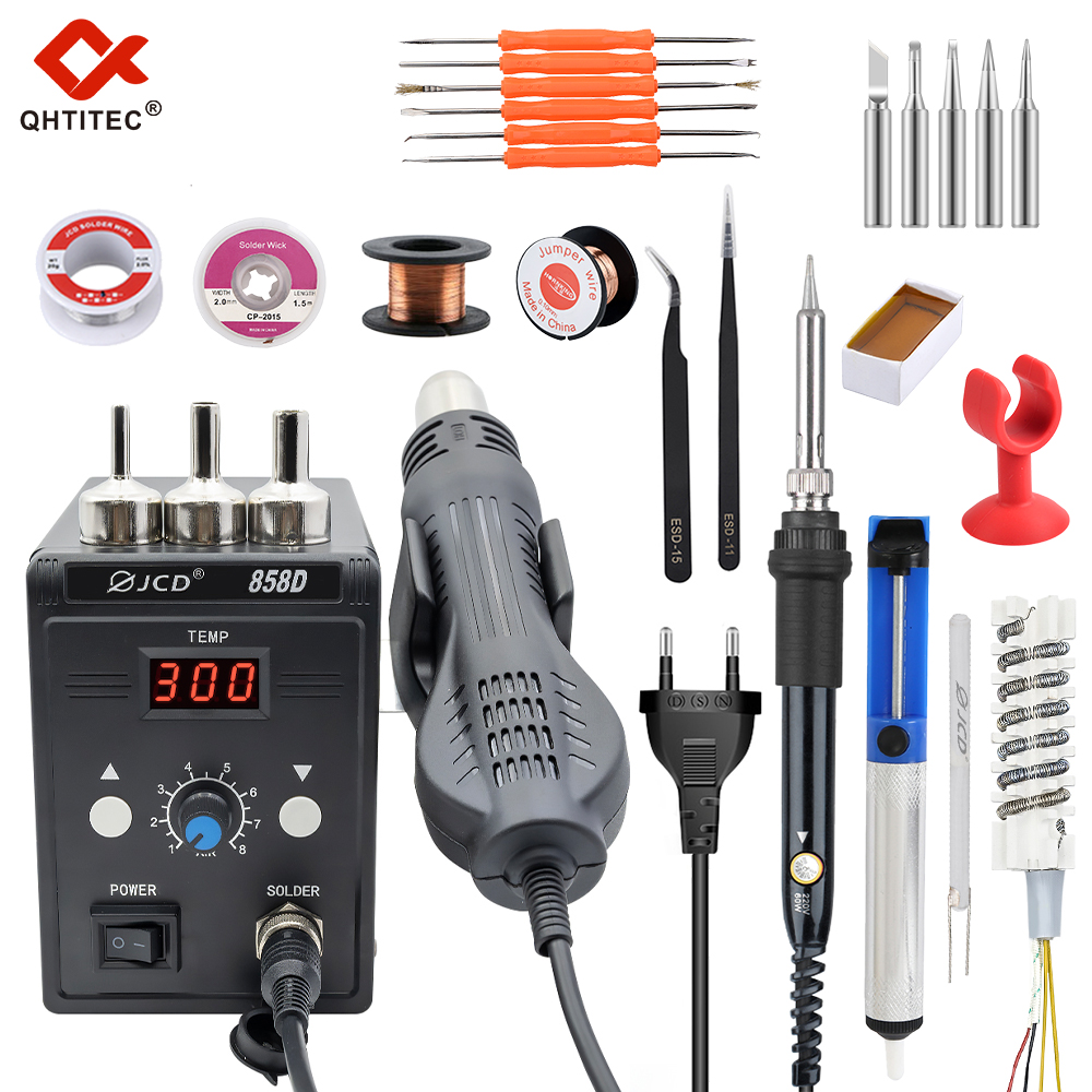JCD Hot Air Gun 858D BGA Rewor - Hot Air Station 858 评论和价格