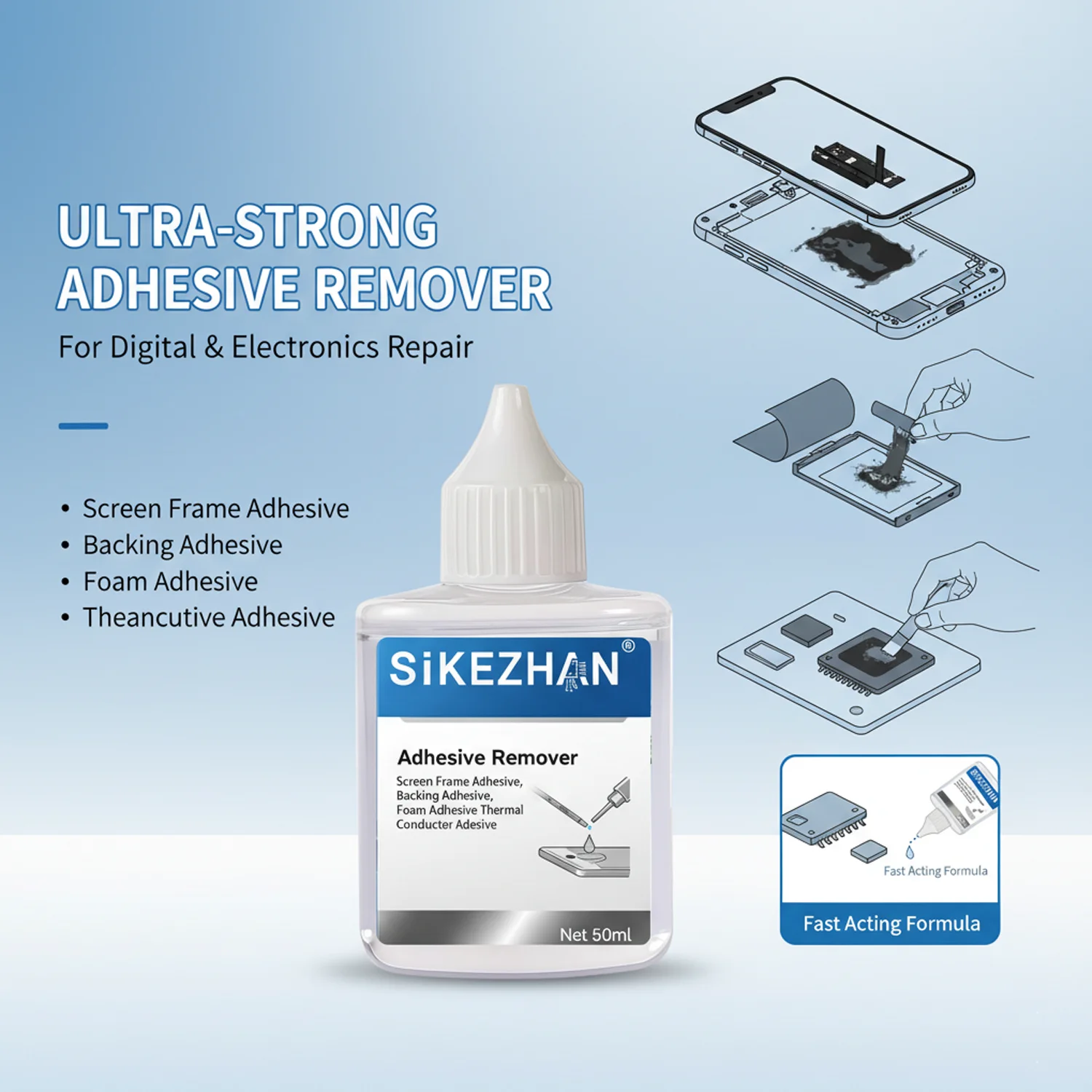 Universal Glue Cleaning Liquid - Electronics Repair Tools 评论和价格
